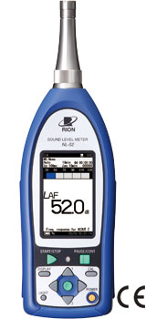 RION NL-52 Color Display: Fonometro classe I, Analisi Real Time 1/3 d'ottava,  Registrazione audio